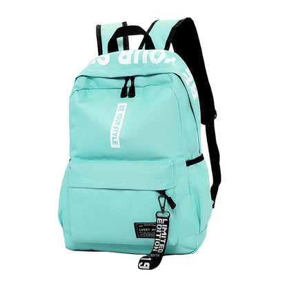 Lightweight Student Backpack – Custom Logo Casual Dual-Shoulder Bag with Arc Straps & Durable Oxford Fabric