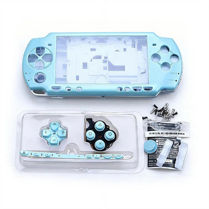 PSP 2000 Full Housing Shell Replacement Kit - Multi-Color Protective Console Casing with Complete Parts Set