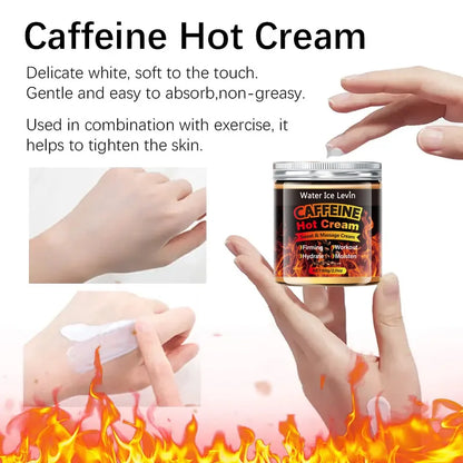 60g Caffeine Thermal Massage Cream - Nourishing & Moisturizing Face and Body Firming Cream for Massage and Fitness Routines