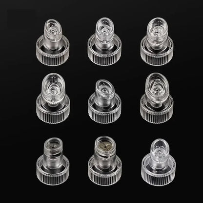9PCS Hydro Dermabrasion Replacement Tips - H2O Water Oxygen Jet Peel & Hydrafacial Accessories