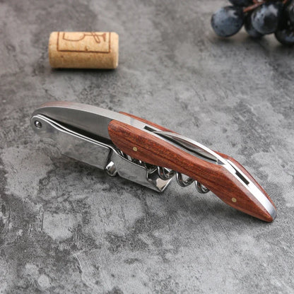 Waiter's Corkscrew - Premium Wine Opener for Effortless Cork Removal