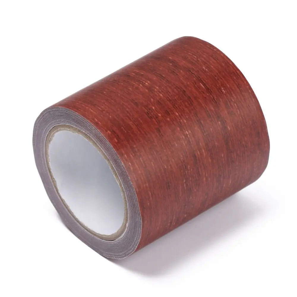 Wood Grain Skirting Repair Tape - 5M Self-Adhesive Furniture Renovation Wall & Floor Trim Sticker