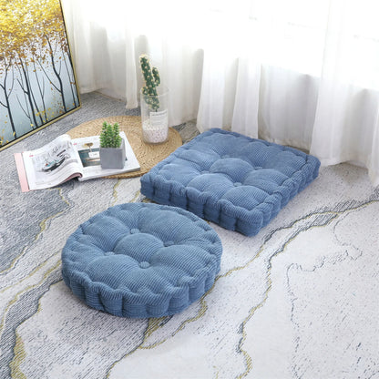 Meditation Floor Square Pillow – Thick Tufted Cushion for Yoga, Balcony, Chair & Seating