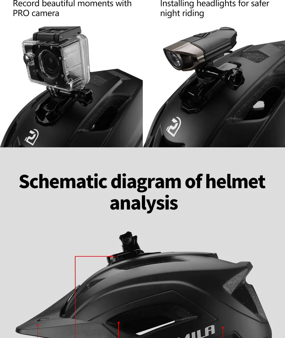 Ultralight Cycling Helmet – Road & MTB Safety Cap for Men & Women, Integrally-Molded Racing Bike Equipment