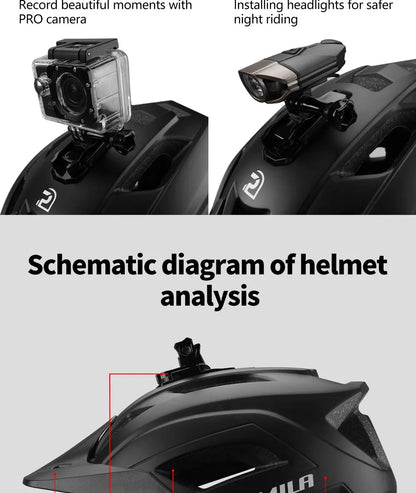 Ultralight Cycling Helmet – Road & MTB Safety Cap for Men & Women, Integrally-Molded Racing Bike Equipment