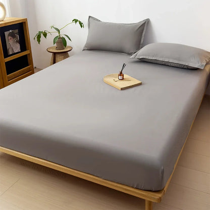 Waterproof Fitted Mattress Cover — Thick Bed Protector Sheet for Single, Double, Queen & King Size Beds