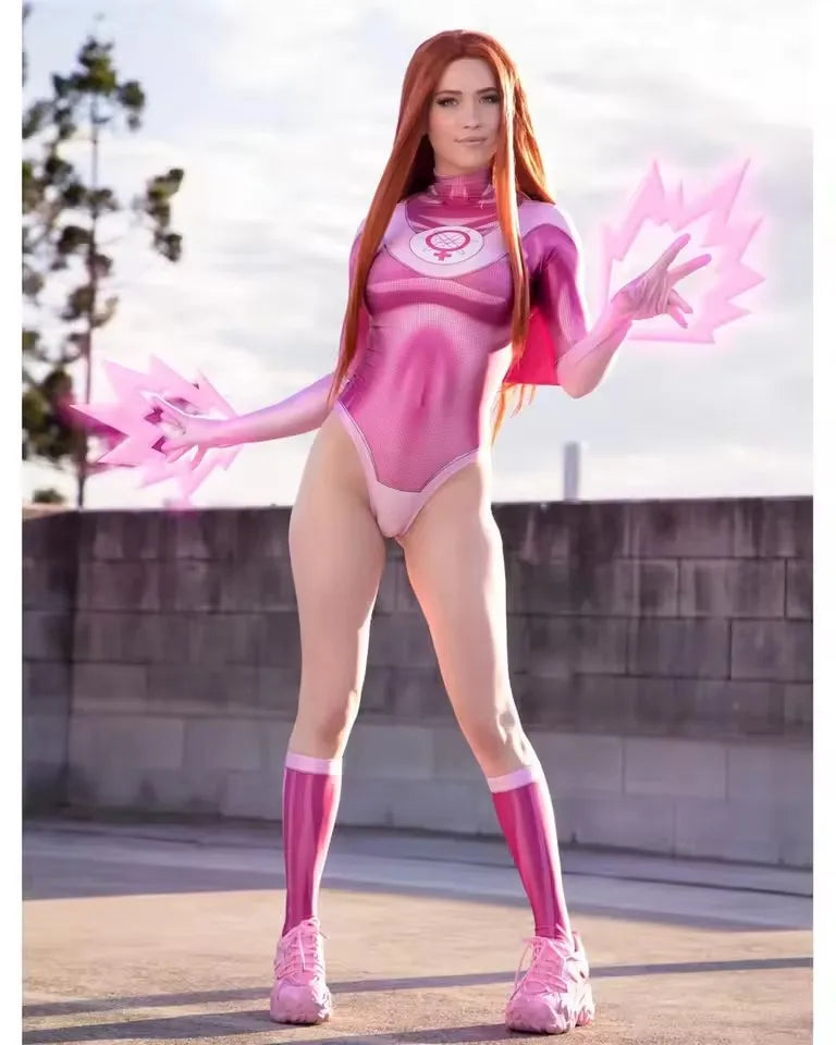 Atom Eve Cosplay Costume - Zentai Superhero Bodysuit for Halloween & Parties