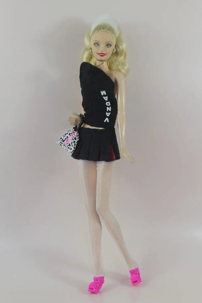 Handmade BABI CLOTHES Leather Overcoat – 11.5 Inch 30cm Doll BJD Outfit Accessories Gift