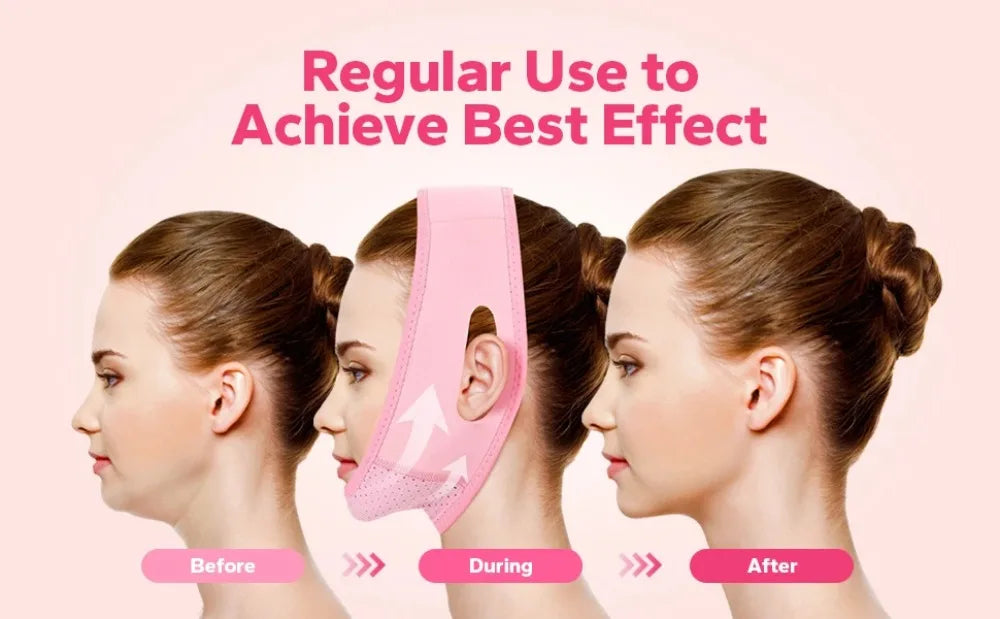 Women’s V-Line Face Slimming Band – Chin & Cheek Lift Face Lifting Bandage for Facial Massage & Skin Care