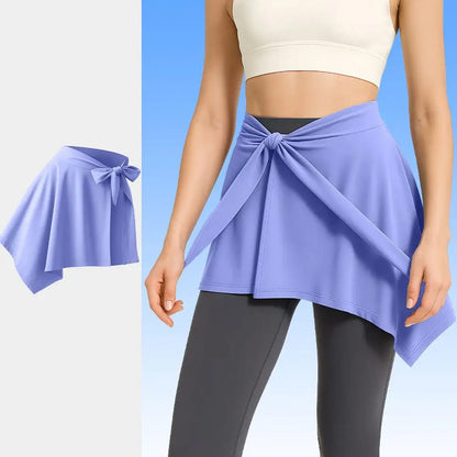 Women’s Adjustable Yoga Skirt Shorts – Quick Dry Anti-Exposure Fitness Running Skort