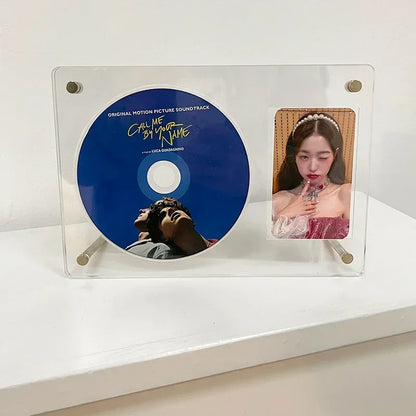 Kpop Acrylic Photo Frame & Photocard Holder - Stylish Interior Frame for CD Pictures and Idol Cards - Perfect Kpop Room Decoration