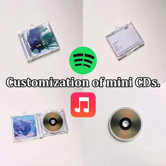 NFC Mini CD Label Customization – DIY High-Quality Singer Album Keychain Pendants, Perfect Gift