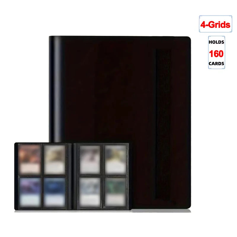 Trading Card Binder - 160/360/480 Capacity Side-Loading PP Card Holder Album for Gaming Cards