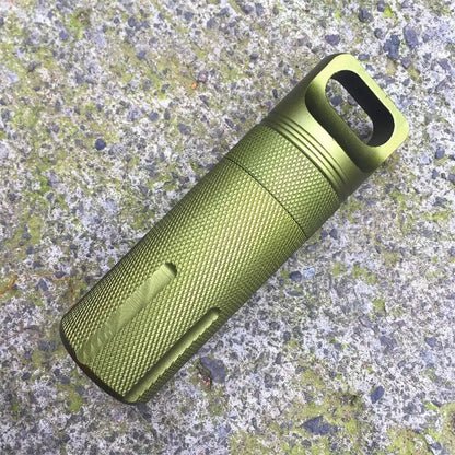 New Aluminum EDC Survival Kit – Waterproof Seal Bottle Capsule, Airtight Pill Case, Outdoor Tools Storage Container