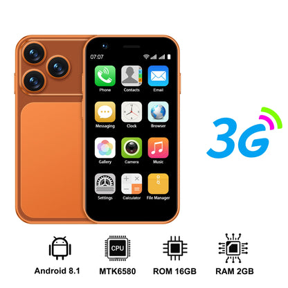 SERVO 18SE Mini Smartphone - 3G Android Phone with 2GB RAM, 16GB Storage & Dual SIM