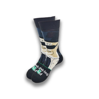 Men's Cartoon Character Crew Socks - Fun Novelty Cotton Casual Socks