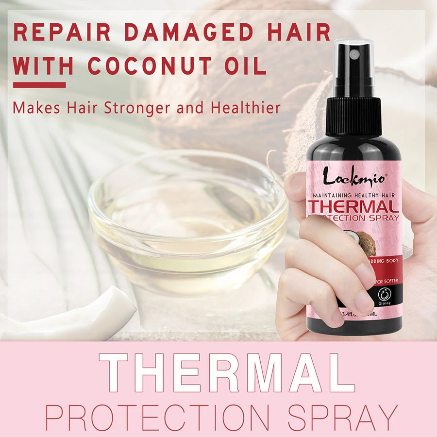 Thermal Protection Hair Spray - Heat Protector Serum for UV Defense, Moisturizing Conditioner & Hair Care Treatment