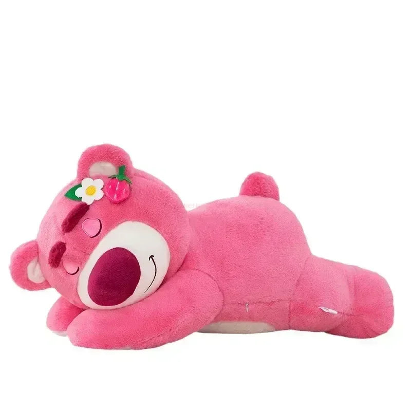 Disney Toy Story Lotso Plush – 90cm Cute Strawberry Bear Sofa Pillow, Stuffed Toy Gift for Kids and Girls