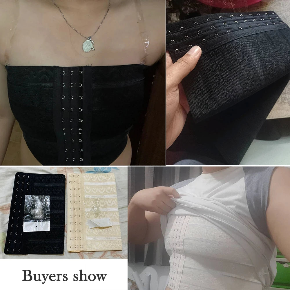 Plus Size Chest Binder XS-3XL - Tomboy, FTM Trans Packer, Lesbian Bra, Strapless Trans Tape for Transgender Women