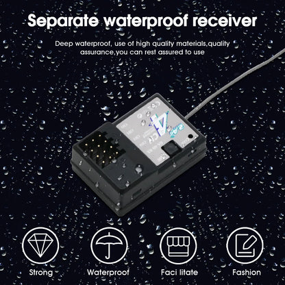TX4 2.4GHz 4CH Radio Transmitter Controller with Receiver for RC Car and Boat Remote Control System
