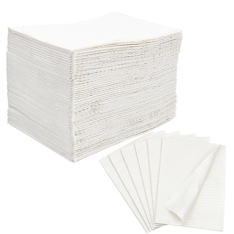 125PCS Disposable Tattoo & Nail Table Covers – Waterproof Cotton Plush Paper Pad for DIY Nail Art & Beauty Tools