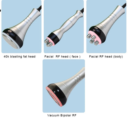 40K Cavitation 4 in 1 Ultrasonic RF Machine – Body Shaping, Weight Loss, Skin Tightening & Facial Lifting Device