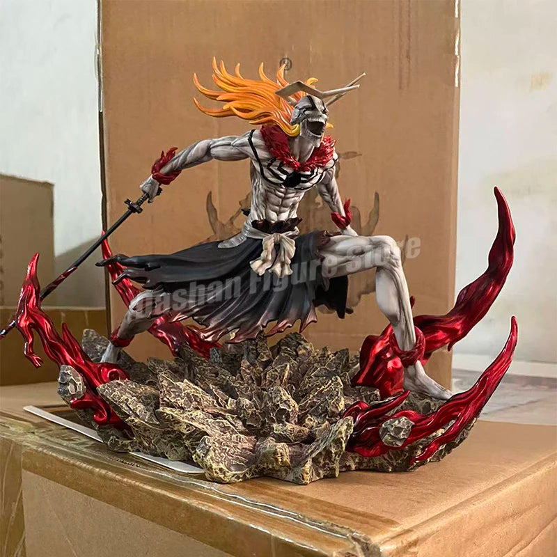 23cm Bleach Hollow Ichigo Action Figure — Saigo No Getsuga Tenshou Hollowfied Kurosaki Ichigo Collectible Statue Toy