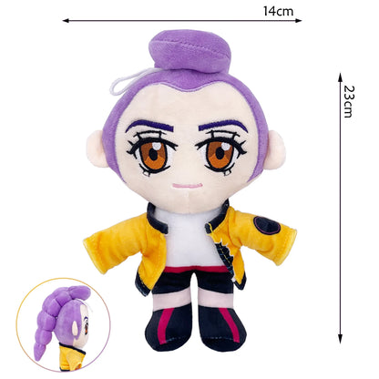 Demons Hunters Purple Tiger Plush Hat with 3 Eyes – Cute Monster Stuffed Toy for Fans & Gifts