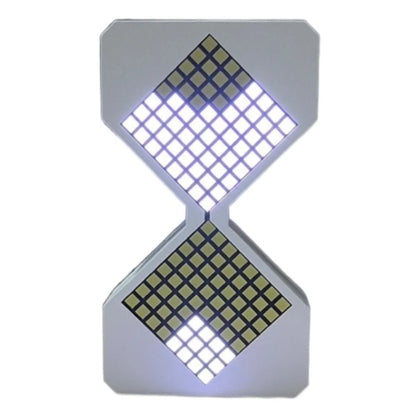 Gravity Sensing Cyber Style LED Electronic Hourglass Timer – Adjustable 1–30 Min Digital Sand Clock with Tech Design DIY Gadget Decor