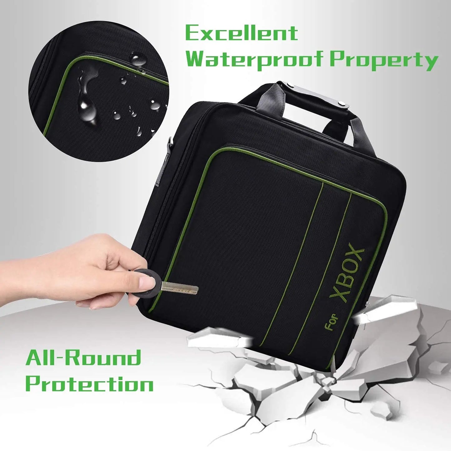 Xbox Series X|S Carrying Case – Travel Bag for Console, Controllers & Accessories