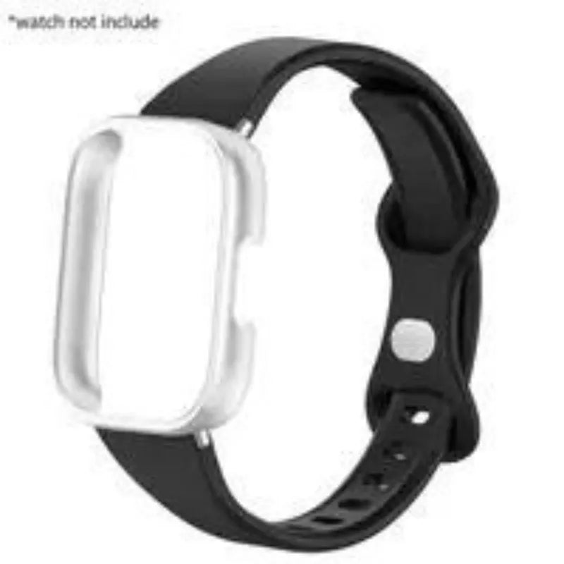 Slim Silicone Strap & Case - Soft Matte Protective Cover Bracelet for Redmi Watch 6/5/4 Active & 5 Lite