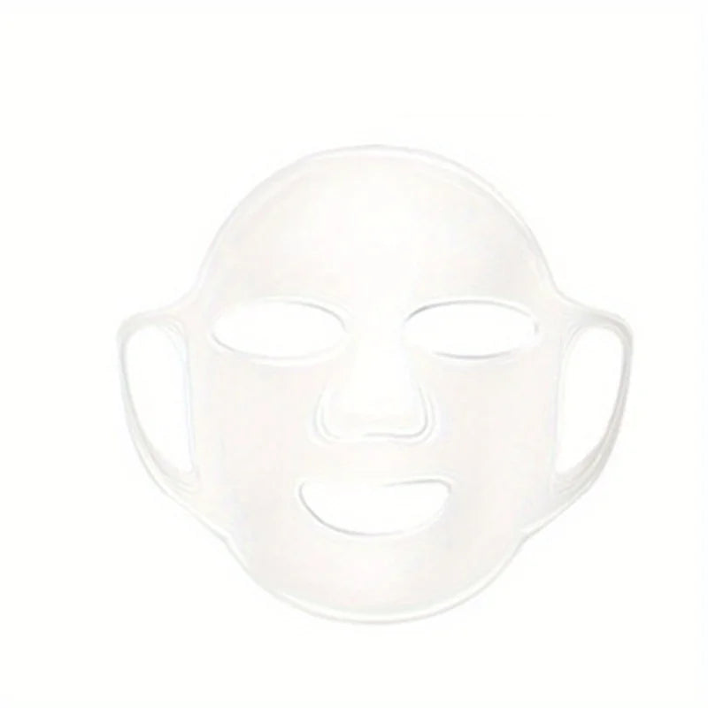 Silicone Mask Cover — Ear-Mounted Reusable Facial Care Tool for Moisturizing & Essence Absorption