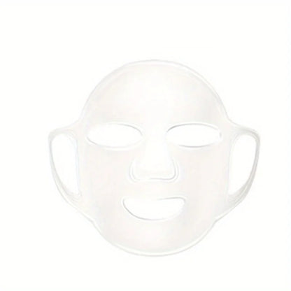 Silicone Mask Cover — Ear-Mounted Reusable Facial Care Tool for Moisturizing & Essence Absorption
