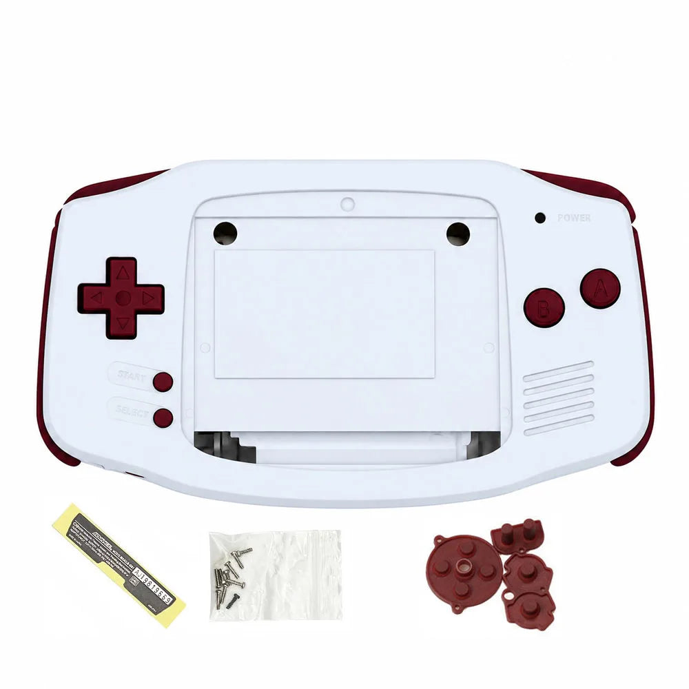 AGB IPS MAX Housing Shell Kit - Replacement Case with Buttons & Rubber Pads for 3.2-Inch GBA IPS MAX LCD
