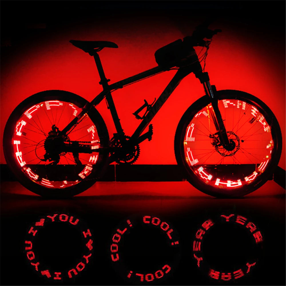 LED Bike Light – Neon Spoke Light Wheel Tire Valve Caps, Waterproof Bicycle Motion Sensor Warning Light for Head and Rear