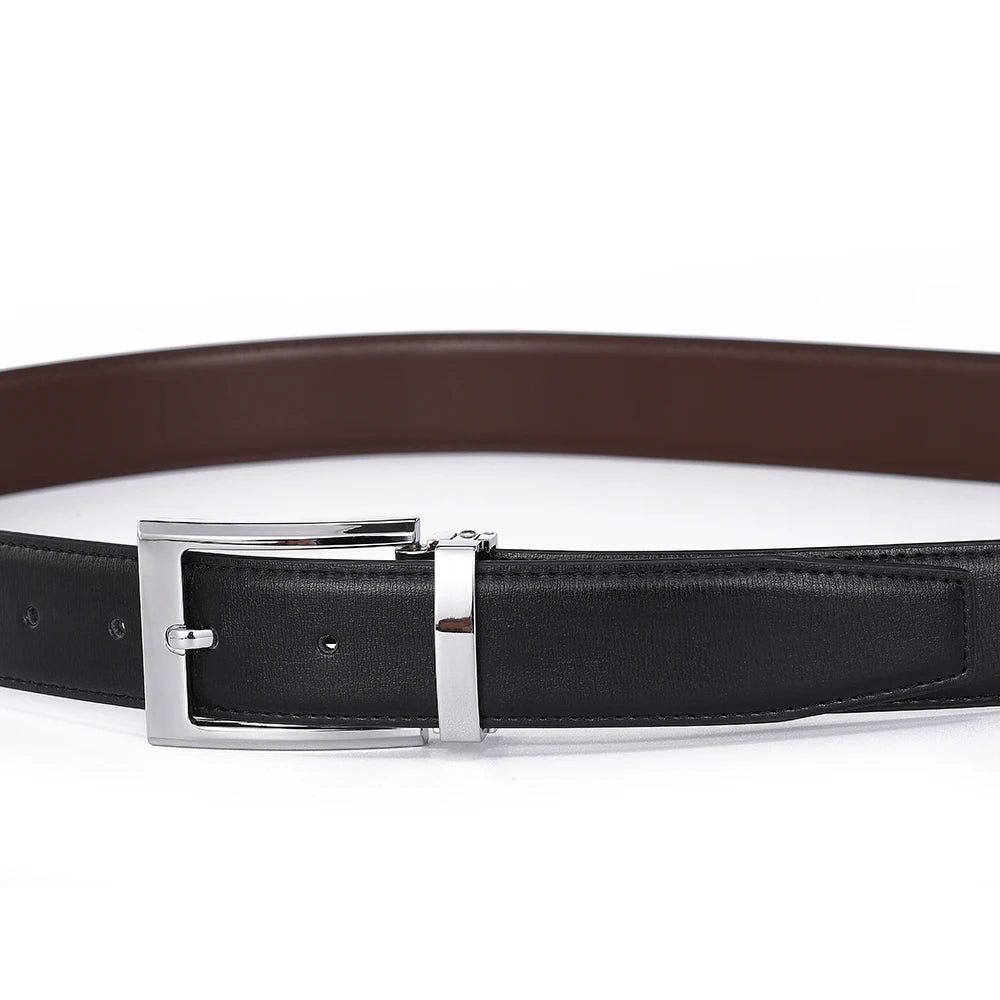 Men’s Pin Buckle Cowskin Leather Belt – High-Quality Designer Waist Strap, Luxury Fashion Accessory