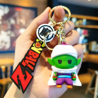 Kawaii Dragon Ball Z Keychain – Super Saiyan Goku, Bulma, Broly, Piccolo & Majin Buu Car Pendant Toy Gift