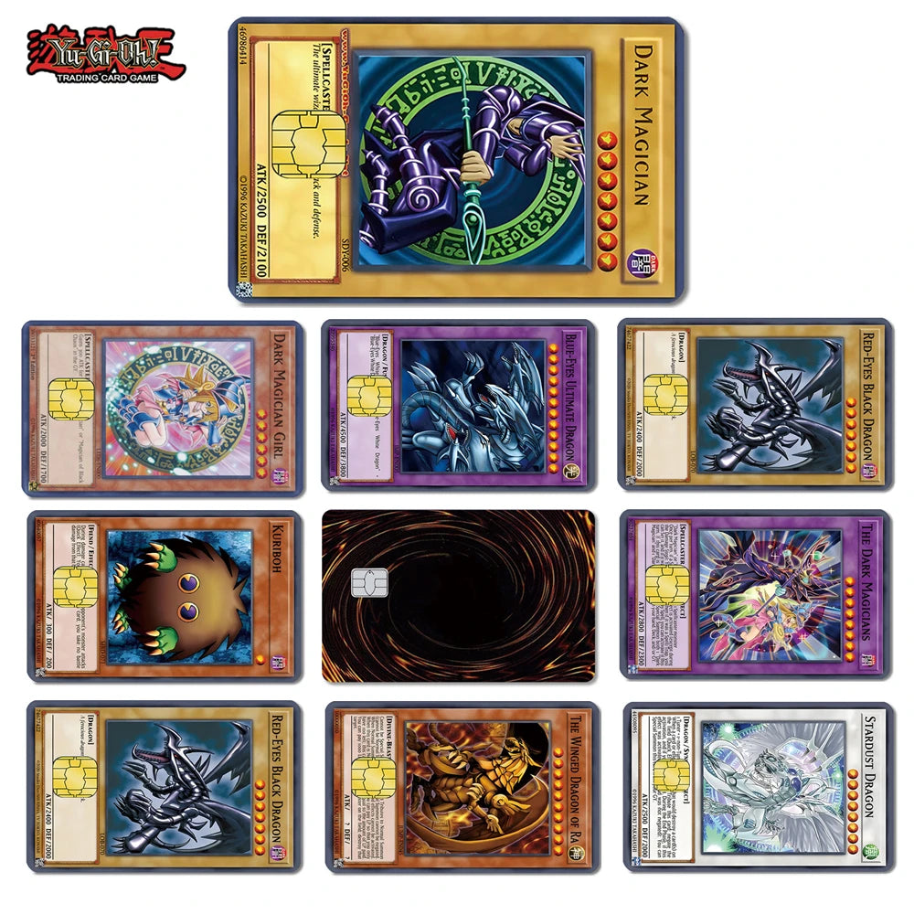 Anime Yu-Gi-Oh! Yugi Muto 2.5D HD Matte PVC Sticker — Waterproof Skin for Credit & Debit Cards