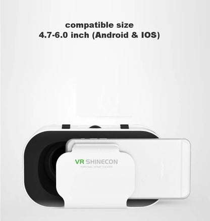 VR Glasses Virtual Reality Headset – 3D Lenses Smart Goggles for Smartphones, Mobile Game Accessory