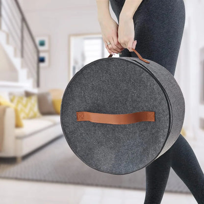 Felt Holder Bag - Large Capacity Storage Box for Household Goods, Sundries, Hats, Clothes, and Travel Essentials
