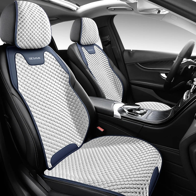 Ice Silk Car Seat Cushion - Breathable Ventilated Universal Front Seat Cover for All Seasons Comfort & Durability