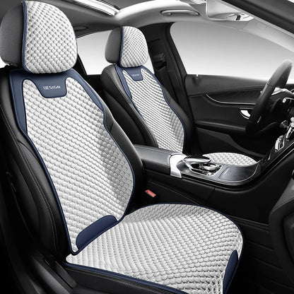 Ice Silk Car Seat Cushion - Breathable Ventilated Universal Front Seat Cover for All Seasons Comfort & Durability