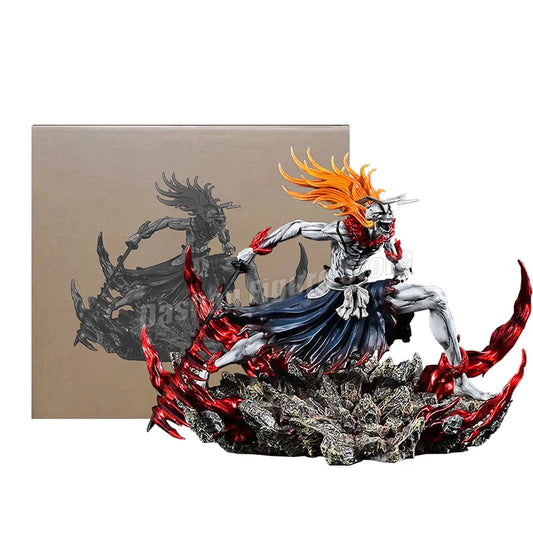 23cm Bleach Hollow Ichigo Action Figure — Saigo No Getsuga Tenshou Hollowfied Kurosaki Ichigo Collectible Statue Toy