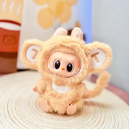 Cute Cartoon Rabbit Outfit for Labubu Plush –  Monkey Macaron Fashion Clothes & Accessories