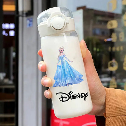 600/400ML Mermaid Princess Water Cup – Portable Transparent Plastic Sport Bottle for Kids