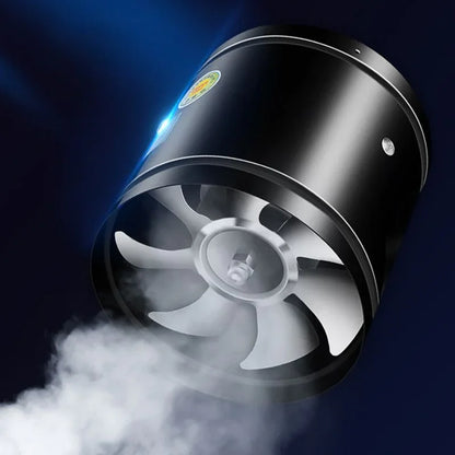 Powerful Silent Exhaust Fan – One-Way Booster, Quiet Inline Duct Blower with Pure Copper Motor, Low Noise HVAC Vent