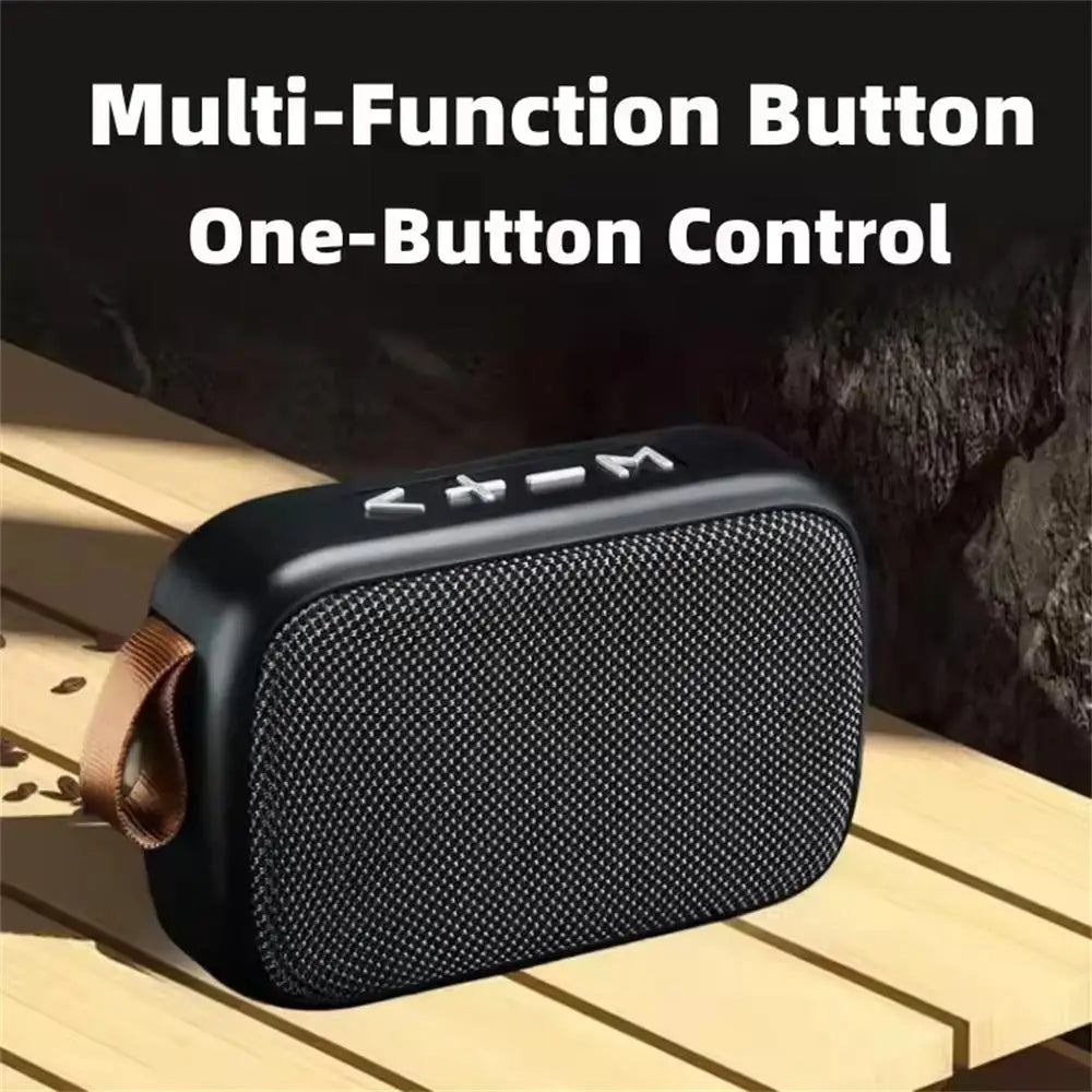 Wireless Mini Bluetooth Speaker – Fabric Design, TF Card Support, 3D Stereo Sound for Outdoor Use