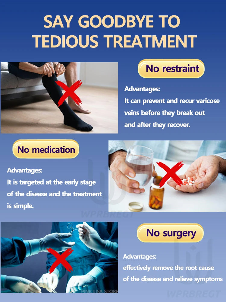 2nd Gen Varicose Vein Laser Therapy Device – Relieves Spider Leg Pain, Treats Vasculitis & Phlebitis