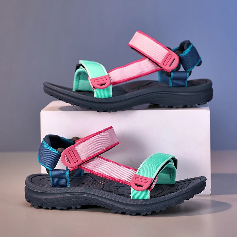 Kids Summer Sport Sandals – Breathable Non-Slip Outdoor Beach Shoes for Boys & Girls | Comfortable Casual Student Footwear for Daily Wear
