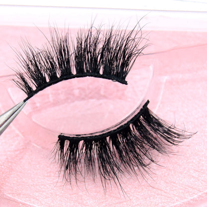 Visofree 13mm 3D Mink Eyelashes – Natural Long Handmade Cruelty-Free False Lashes for Makeup G04